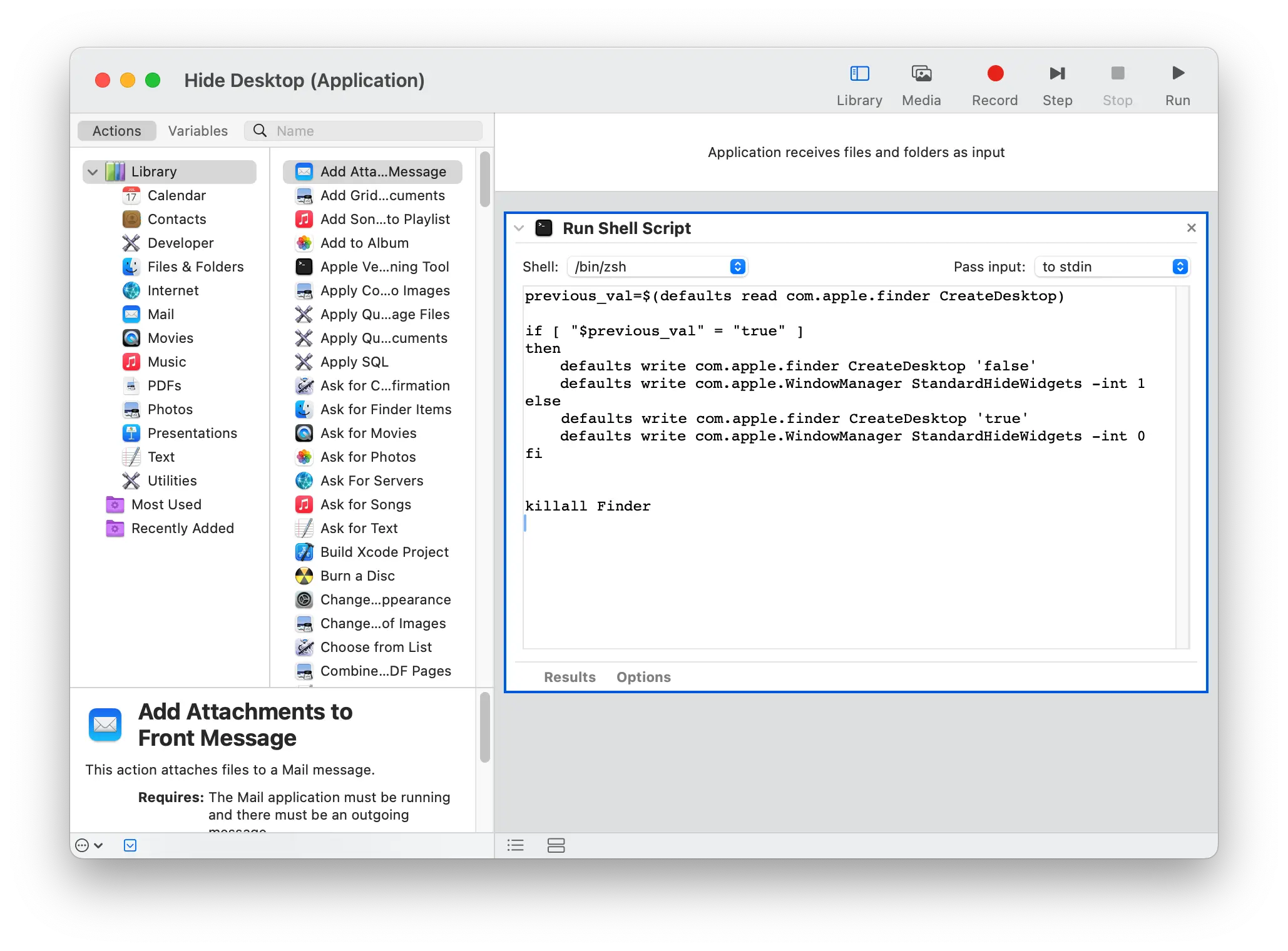 Automator Screenshot